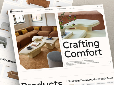 LG - Modern Interior Furniture Shop Website - Product Archive architecture case study clean company profile furniture interior interior design landing page luxury minimalist modern product archive product archive page ui ux web design website website designer website layout