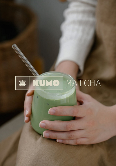 KUMO MATCHA BRAND IDENTITY brand identity brand identity design branding design graphic design logo logo design matcha matcha tea