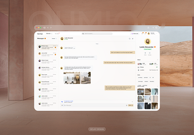 Qumiqo - Message Dashboard 🗨️ architecture chat chat app chatting community conversation dashboard design system inbox interface message messanger product design saas social t clean talk ui ux video call web