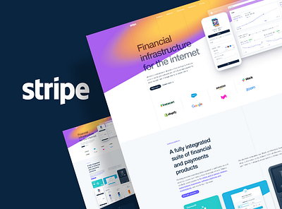 Stripe Payment App Redesign advertisement app branding design development figma finance fintech illustration landing page marketing payment payment app payments stripe ui uiux ux