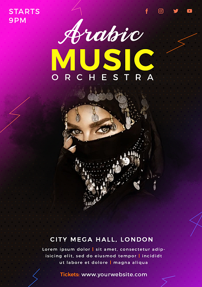 Musical Niight Poster branding graphic design