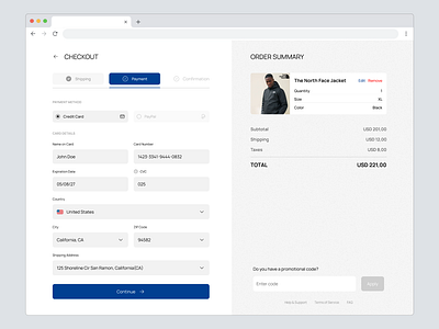 Checkout Screen - Ecommerce checkout checkoutscreen ecommerce figma price product shopping ui uxui webdesign