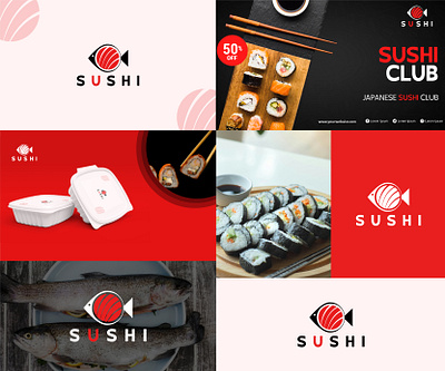 Zen Sushi: Minimalist Culinary Art brand brand identity branding creative custom design fish flat graphic design icon illustration logo logo design logos logotype minimal minimalist sushi sushi bar sushi roll