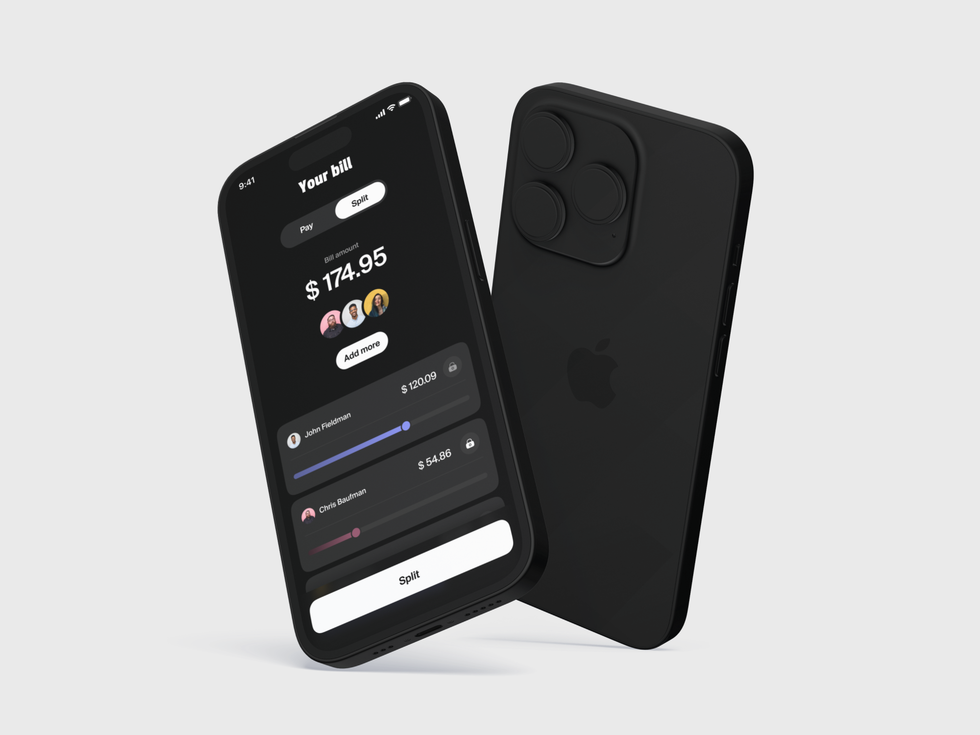 SplitBill — QR pay and bill splitting app