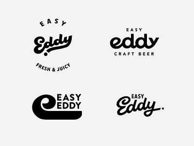 Eddy authentic badge bold branding calligraphy collection custom drink eddy flow iconic lettering logo logodesign logomaker packaging type unique water