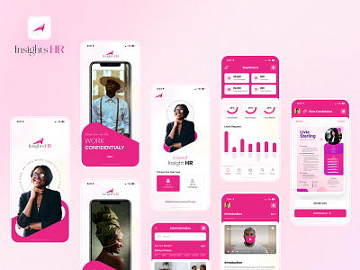 HR Management App branding graphic design ui