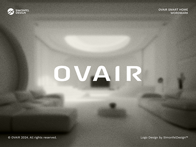 OVAIR - Wordmark a appliances beige branding clean i lettering lettermark logo minimal minimalist modern o r rename smart home smarthome typography v wordmark