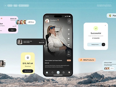 Social Commerce Mobile App app design company e commerce ecommerce fashion ios design market mobile app platform selling shop shopping social commerce store stream tiktok ui ui ux user interface video