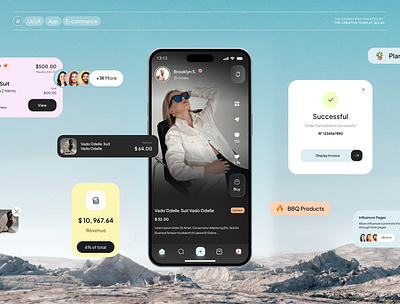 Social Commerce Mobile App app design company e commerce ecommerce fashion ios design market mobile app platform selling shop shopping social commerce store stream tiktok ui ui ux user interface video