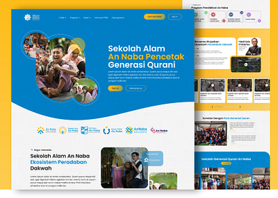 School Landing Page - Sekolah Generasi Quran design graphic design landing page ui uiux ux web