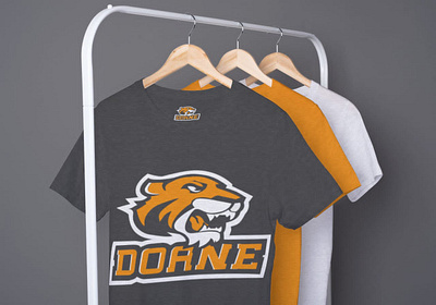 Doane logo and mockups