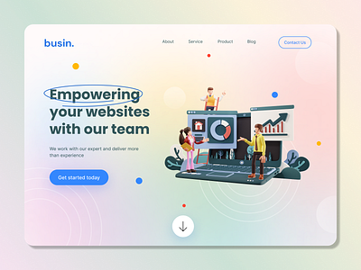 🌐 Busin - Empowering Your Websites with Our Team 🌐 corporatedesign design designcommunity designinspiration professionalservices typography ui user interface ux vector visualdesign