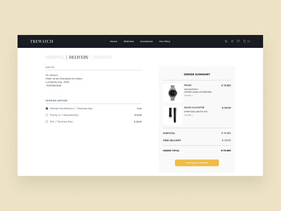 Luxury Watch Ecommerce Website Design color theory interaction design prototyping responsive design usability testing user experience (ux) user interface (ui) user research visual design wireframing