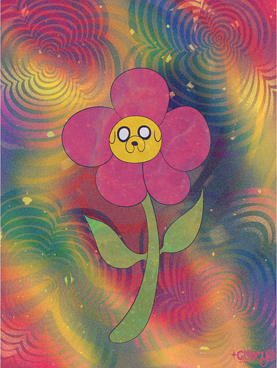 Flower For Jake. animation branding design graphic design illustration procreate psychedelic