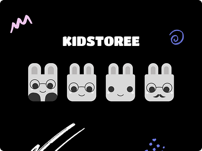 KIDSTOREE - KID Branding branding de design graphic design logo min minimalist ui
