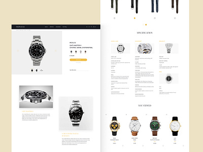 Luxury Watch Ecommerce Website Design animation app design branding dashboard e commerce graphic design icon design illustration interaction design landing page logo design mobile design product design prototype typography user experience user interface uxui web design wireframe