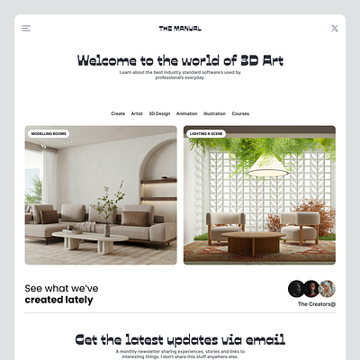 The Manual adobe blog figma landing page magazine ui ux web design website