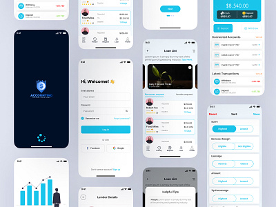 Loan Mobile App Design app cool eyecaching figma inspiration lender loan ui ux