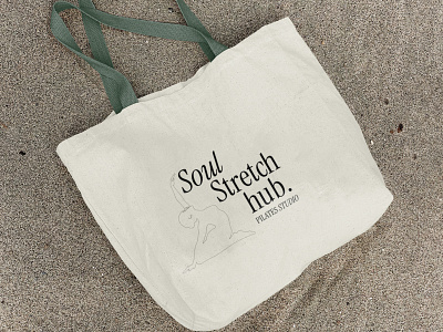 Tote bag design | Pilates Studio Brand brand assets branding branding design design digitalmarketing graphic design illustration logo vector