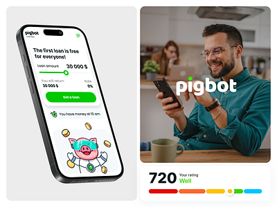 Interface design concept for loan platform, Fintech | Lepshey branding design design concept finance fintech illustration interface interface design loan platform logo mascot mobile mobile design mobile version product product design startup ui ux uxui