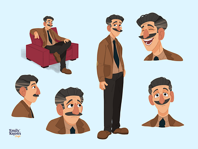 Character Design - The Dad 2d cartoon character character design concept design designer digital art digital illustration digital painting drawing dribbble illustration illustration art illustrator painting portrait procreate sketch style