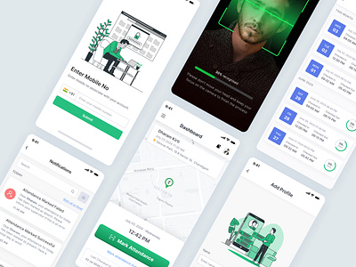 Attendo Mobile App attendanceapp figma mobileapps ui uiddesign uxdesign