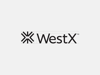 WestX Monochromatic Logo branding logo logomark modern monochromatic simple structure visual design