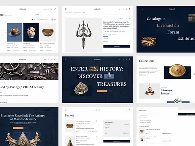 E-Commerce | Auction | Web design auction basket catalog collection design e commerce ecommerce luxury product product card shop ui ux uxui web web design web site webdesign website
