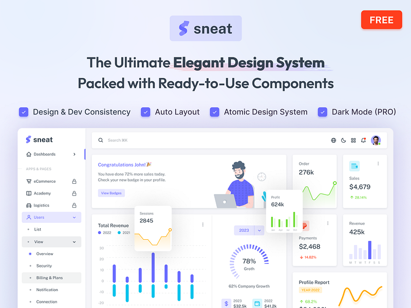 Free Figma Dashboard UI Kit component library dashboard uikit figma uikit free chart library free charts free dashboard free dashboard components free dashboard uikit free dashboard widgets free design system free download free figma componunts free figma dashboard ui kit free figma uikit free figma widgets free uikit free widgets freecomponent library