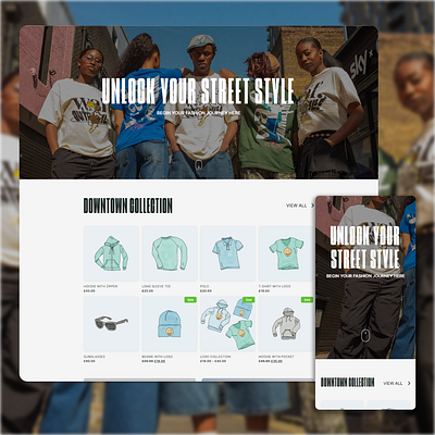 Street Style Woocommerce Theme online store ui ux web design website woocommerce