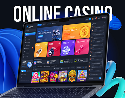 ZedBet: Online Casino Website betting casino gambling game game design graphic design igaming online casino ui ui design uiux website website design