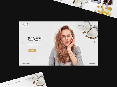 Website Design for Beauty Brand (Keune Georgia) background beauty beauty products bold gold hair keune saloon selfcare solid ui web web design website