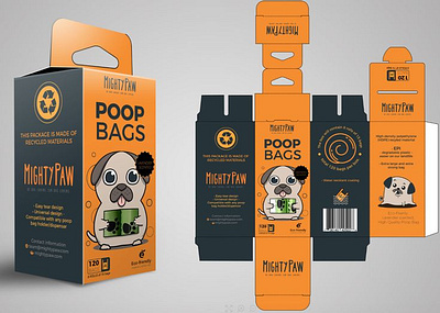 Packaging Design Poop Bags. animation branding design graphic design motion graphics packaging