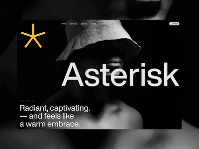 Asterisk agency animation asterisk business dark design studio helloganiel jitter ui