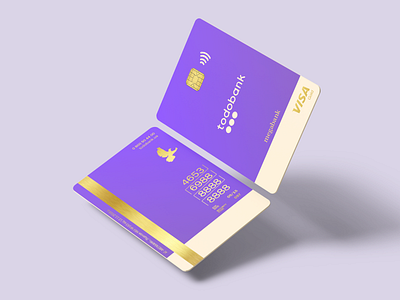 Credit Card Design | Visa | Fintech bank banking branding cards clean credit credit card credit card design finance fintech gold money online banking payment plastic card purple simple violet visa wallet
