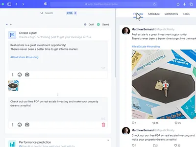 FeedHive AI automation - demo video animation app figma motion graphics ui