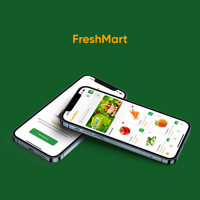 FreshMart Grocery App UI animation ui