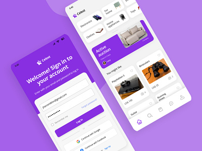 Celest - The evolution of garage sales app figma product design sales ui ux