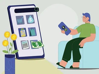 Controlling living expenses. concept costcontrol expensetracking financialcontrol financialfreedom graphic design illustration smartspending