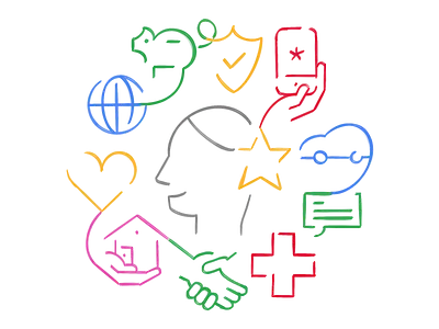 Insurance Offerings for Occident branding design graphic design icon illustration marcoriolserra minimal ui vector vectorillustration