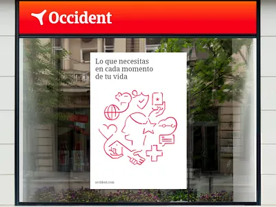 Occident Office branding design graphic design icon illustration marcoriolserra minimal ui vector vectorillustration