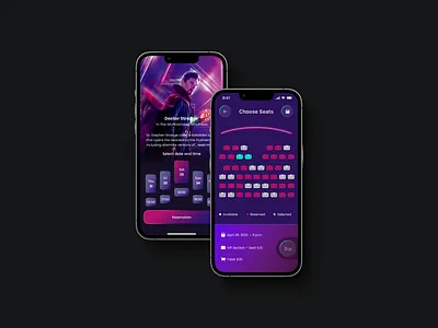 Movie Tickets Booking App app uıdesign figma ui
