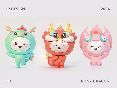 Pony Dragon 3d design