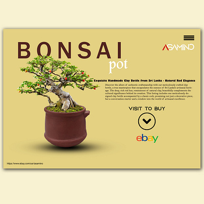 Cultivation of bonsai trees ads bonsai brand design branding design ebay graphic design japan marketing post social media design socialmedia