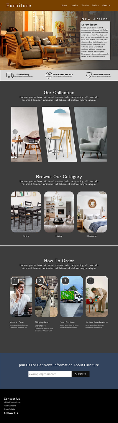 Furniture Web Design chair ecommerce web design furniture furniture landingpage furniture store homedecor interior modern shofa shopify ui web design