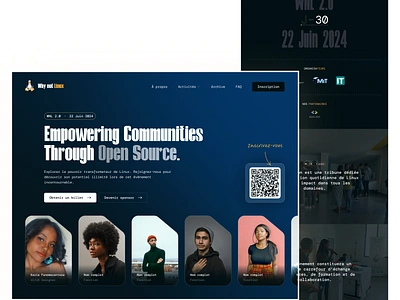 Website for Why Not Linux event landing page onepage responsive design ui ui design uiux design ux ux design website why not linux wnl