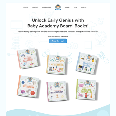 Landing Page Education For Children children daily ui dailyui design education landing page ui ui challenge ui design ui inspiration uiux web design web edu website design