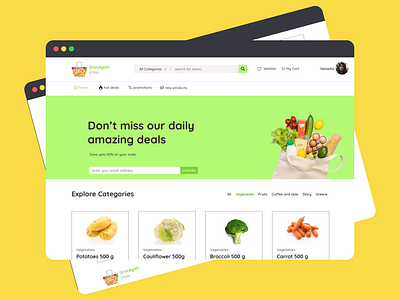 Groceyish Store -Ecommerce site ecommerce grocery online shopping website