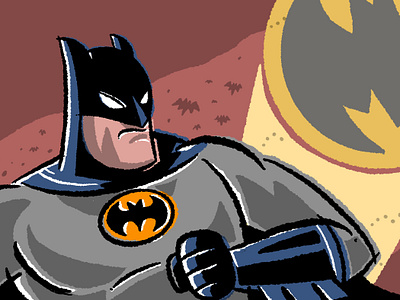 Batman Illustrations batmantheanimatedseries cartooning character design characterdesign freelanceillustrator illustration illustrationproject