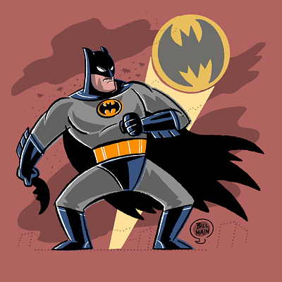 Batman Illustrations batmantheanimatedseries cartooning character design characterdesign freelanceillustrator illustration illustrationproject